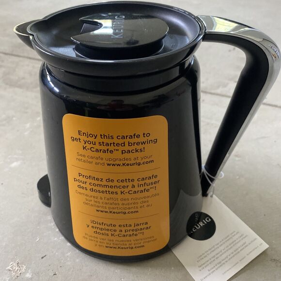 New Keurig 2.0 Thermal Coffee Carafe 32 oz - Black-New Without Box Double Wall - Picture 1 of 6